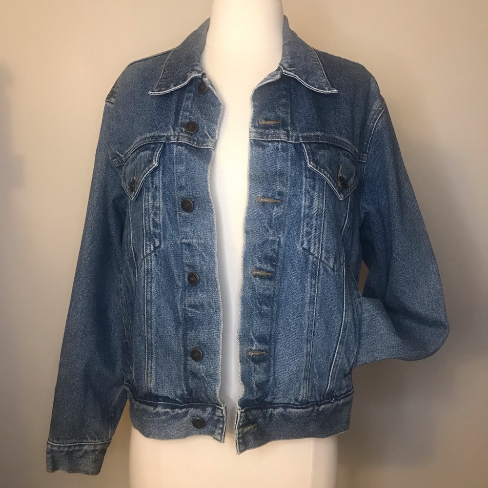 Vintage Eddie Bauer Medium Wash Denim Jacket